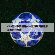 CBA篮球联赛赛程(cba篮球联赛赛程季后赛何时开始)