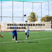 世界杯2022赛程表比赛直播(世界杯2022赛程时间表决赛)