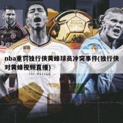 nba重罚独行侠黄蜂球员冲突事件(独行侠对黄蜂视频直播)