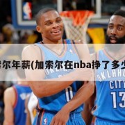 加索尔年薪(加索尔在nba挣了多少钱)