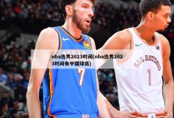 nba选秀2023时间(nba选秀2023时间有中国球员)